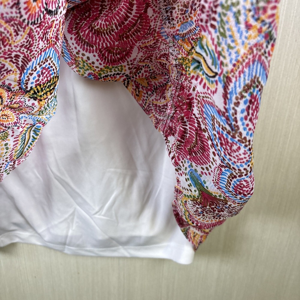Floral Paisley Sleeveless Day Dress - Pink Multi - Picture 12 of 13